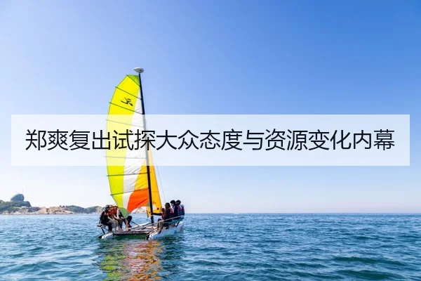 郑爽复出试探大众态度与资源变化内幕